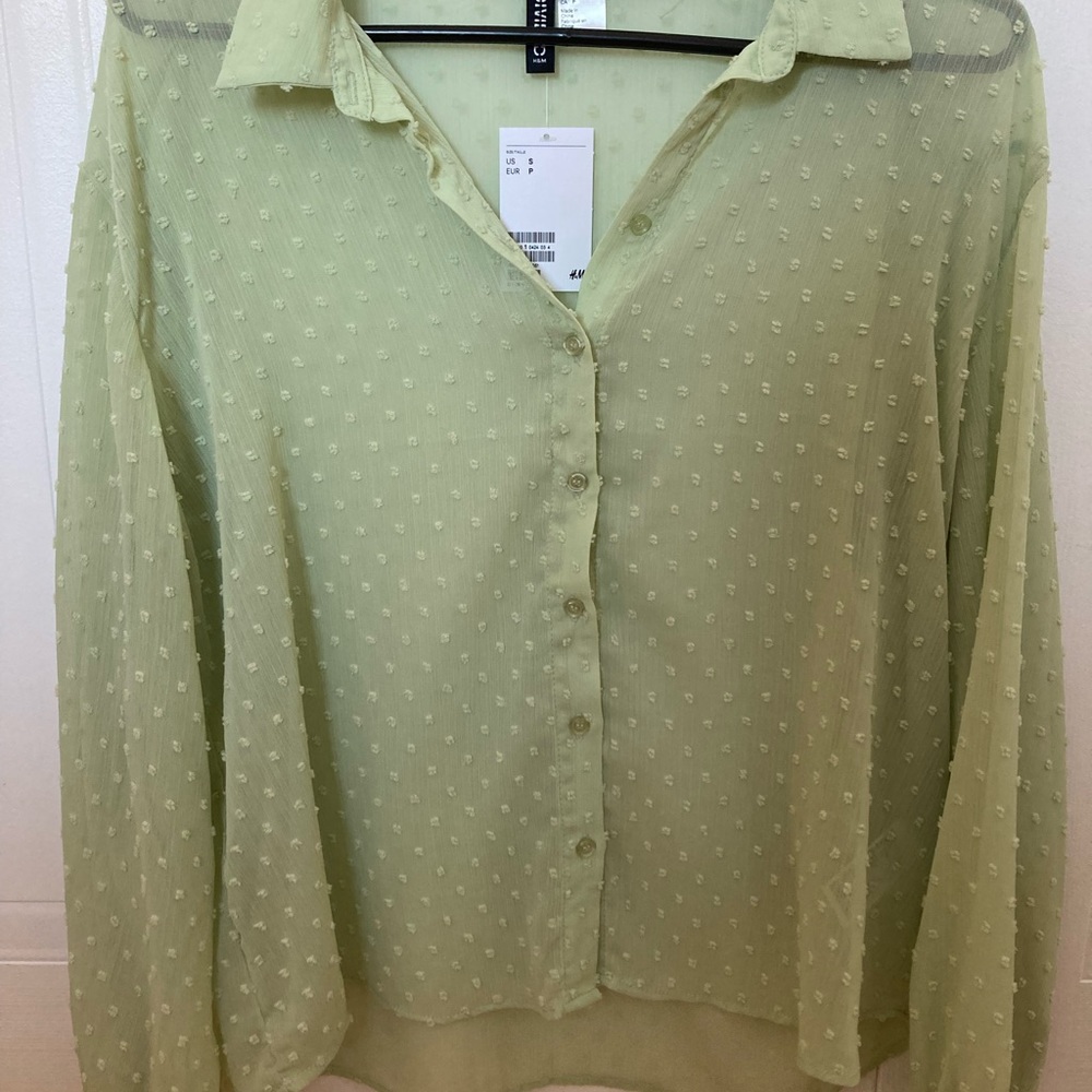 Green blouse